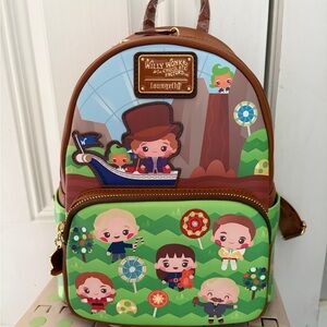 Loungefly Willy Wonka Mini Backpack 🍫✨ NWT Hard Tag